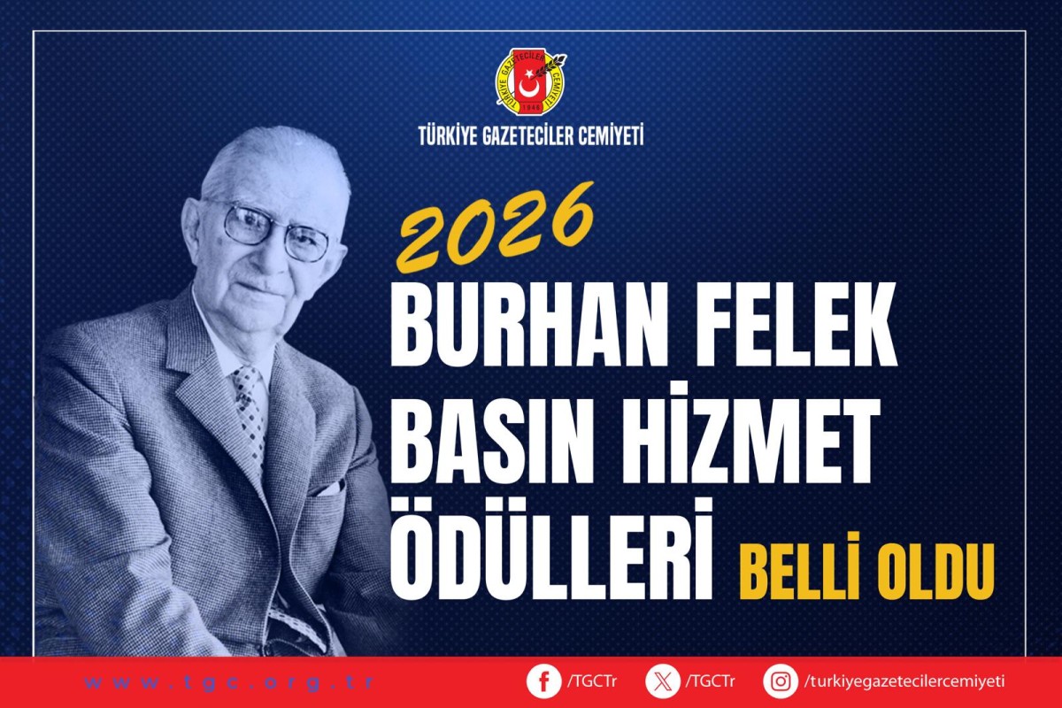 TGC 44. Burhan Felek Basın Hizmet Ödülleri Açıklandı